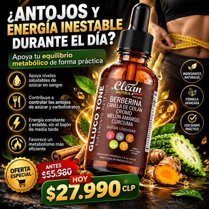 GLUCOTONE™ Berberina en gotas para el Equilibrio Metabólico