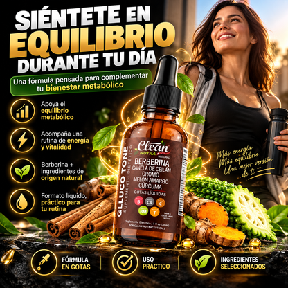 GLUCOTONE™ Berberina en gotas para el Equilibrio Metabólico