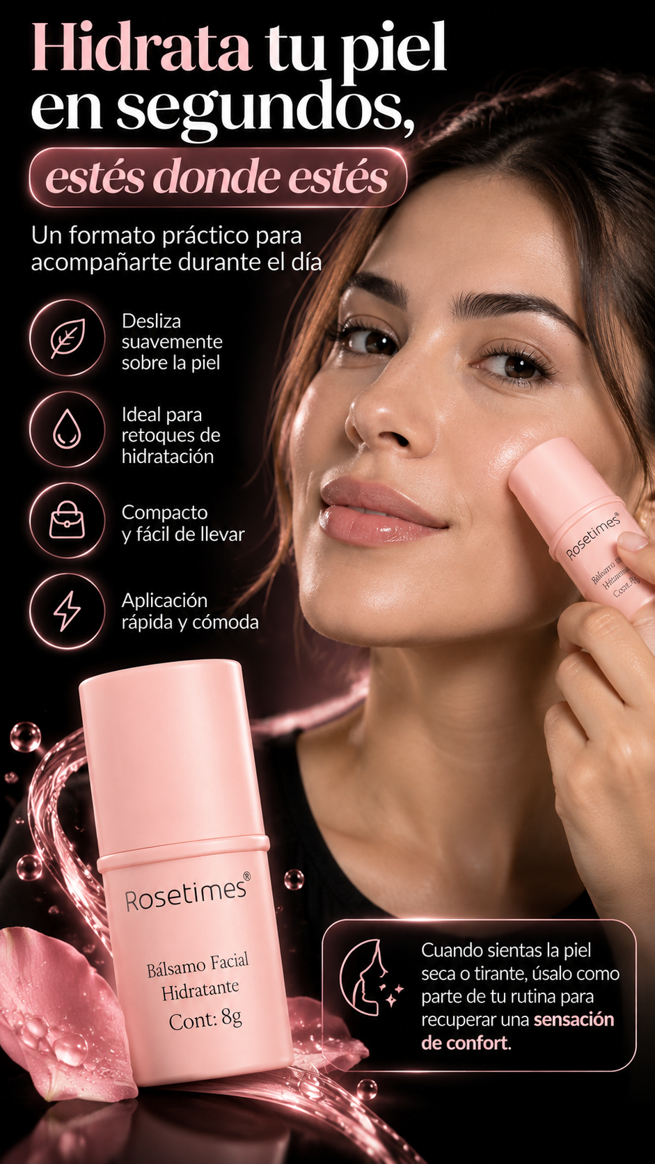 Rosetimes™ Bálsamo Facial Hidratante