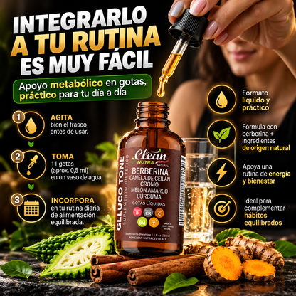 GLUCOTONE™ Berberina en gotas para el Equilibrio Metabólico